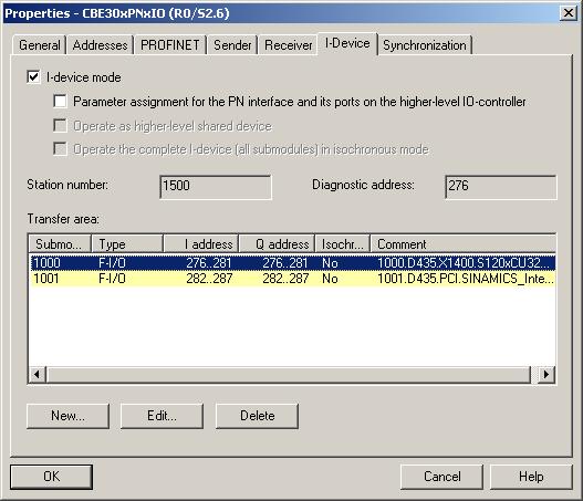 PROFIsafe 9.5 PROFIsafe via PROFINET 6. Click OK to confirm this dialog box. The failsafe data for the two drives is displayed in the transfer area.