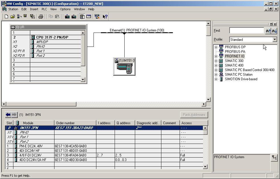 PROFIsafe 9.5 PROFIsafe via PROFINET 5. In order to add the IO device as a shared device, right click on the PROFINET IO system. Select the context menu command Paste shared.