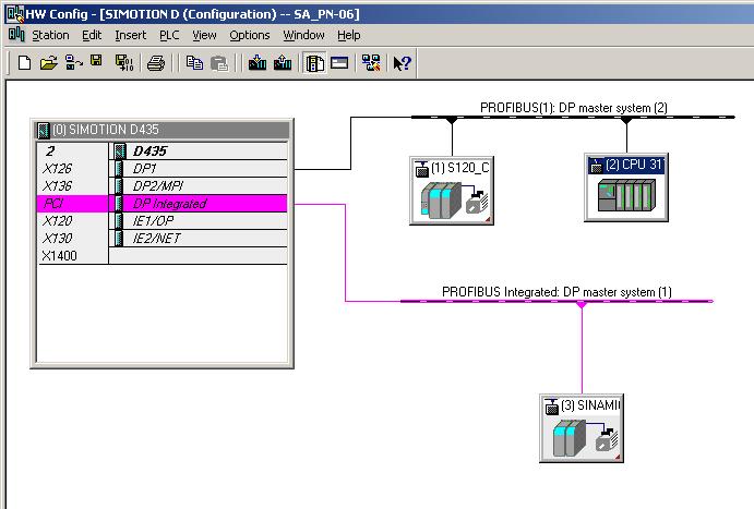 PROFIsafe 9.6 PROFIsafe via PROFIBUS 11.Open the SIMOTION CPU project in HW Config.