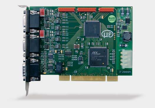 3 ccessories IF2008 - PCI interface card The IF 2008 interface card is designed for installation in PCs and enables the synchronous capture of digital sensor signals and 2 encoders.