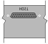 The Host Connector Next to the analog inputs and outputs is a connector labeled HOST. This connector is known as a DB-25, and is commonly used on PCs for the printer port.