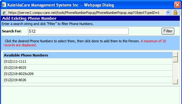 Add Existing Phone Number If the number to be added already exists in Solutions, select Add Existing Phone Number.