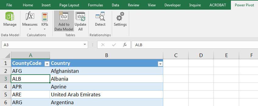 Data Modeling Step 1: Import Dimension Tables from an Excel Sheet 22) In the Excel