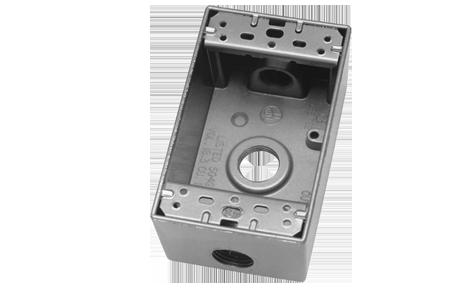 be installed in any standard electrical backbox. If you use a double size box, you can insert the power supply inside.