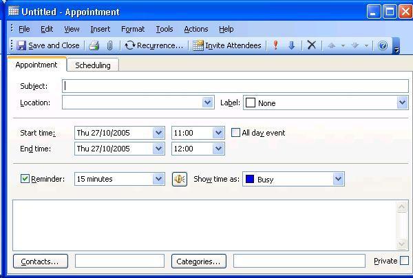 There are a few ways to create an appointment, but perhaps the easiest/most visual way is as follows: 1.