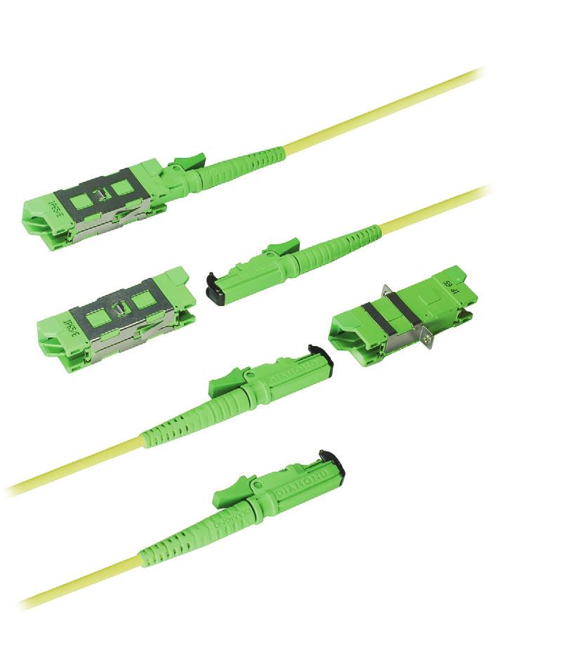DIAMOND Fiber Optic Components CABLE ASSEMBLIES AND ADAPTERS E-2000 Simplex PC/APC MULTIMODE PC Constant innovation in the field of fiber optics has created demand for products with ever increasing