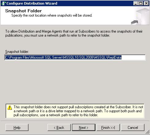 In the Snapshot Folder window, in the Snapshot folder field, enter the path to the folder where you want to store snapshots.