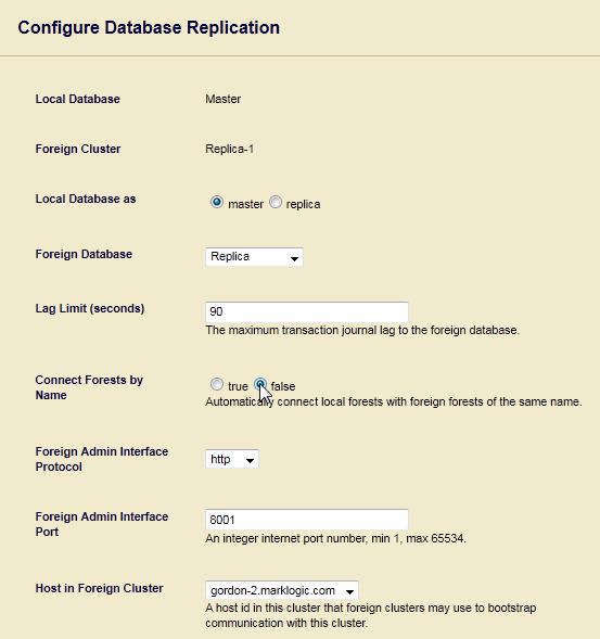 Configuring Database Replication 4.