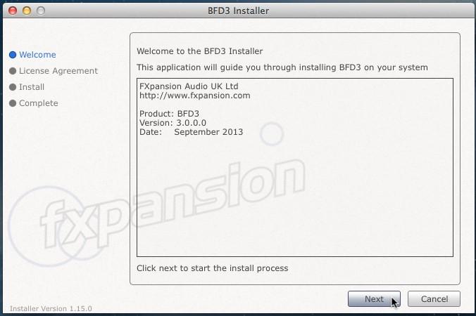 2 Double-click the BFD3 Installer OSX installer package inside