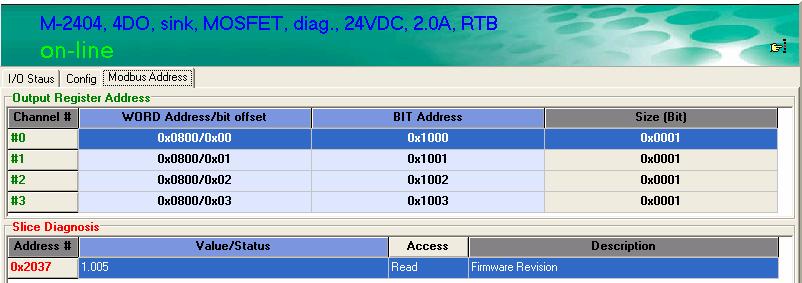 Getting Started Modbus Address Mapping Finding a Modbus Address for I/O Channels The Modbus Address for each I/O channel is arranged dynamically by the Network Adapter according to the slot sequence