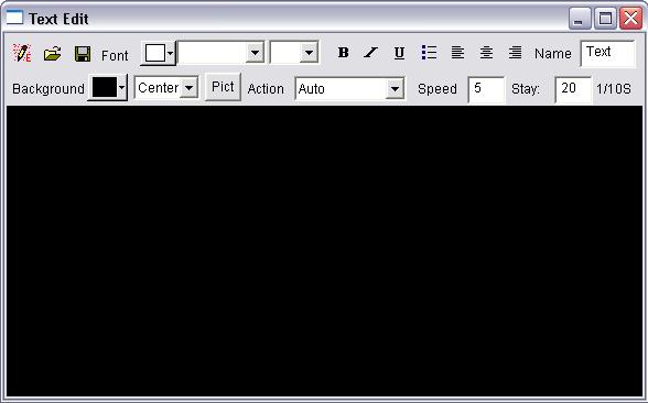 WORD File options are shown in the following image; options include special transitions, effects, speed, etc.