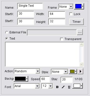 Close the Text Edit dialog box when finished. Now the Text will appear in the list, as shown in image 4-4. Image 4-4 If changes are needed, select the text file and click the Edit Text button.