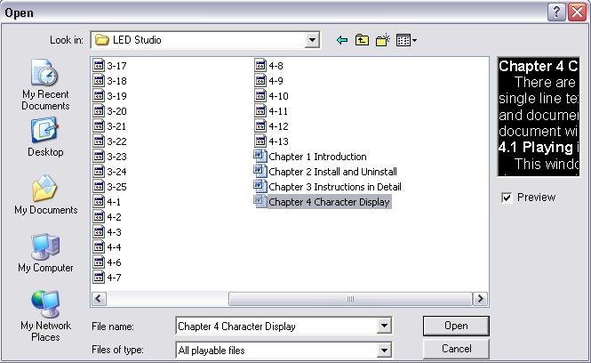 4.4.2 Setup File Window As shown in image 4-11, the upper part is for setting up program properties.