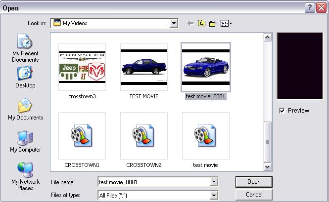 Image 6-2 6.3 Open Playing Files. Click the Add File button to open file dialog box as shown in image 6-3.