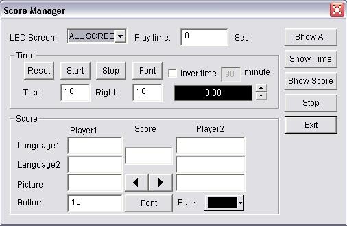 Chapter 17 Score Manager 17.1 Open Score Manager Window Click the Control menu, and select Score Manager. A Score Manager dialog box will appear (image 17-1). Image 17-1 17.
