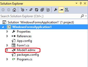with three major differences: You can create the MySQL Entity Framework model under the root path of the project. Figure 7.