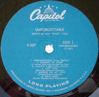 Released October, 1952. Label CAP54.