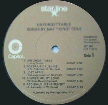 Twelve-Inch LP, Capitol SM-357 Label CAP72y.