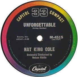 After that brief appearance as a compact 33 single, Unforgettable was reissued onto the Star Line on December 30,