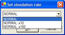 FX Tools Software Package - FX Builder User s Guide 109 Simulator Menus Settings Menu The Settings menu contains the