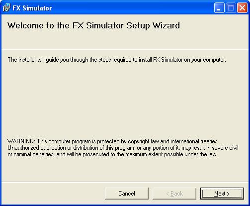 FX Tools Software Package - FX Builder User s Guide 13 Figure 14: FX Simulator Setup Wizard 5. Click Next.
