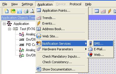 162 FX Tools Software Package - FX Builder User s Guide Figure 211: Accessing the SMS Service Parameters Figure 212: Editing SMS Service Parameters 2.