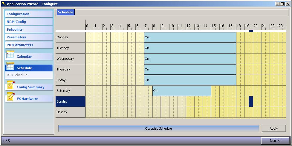 c. Click and drag across the schedule to highlight a time range for that day. d. Right-click on the highlighted time range and select the desired option from the menu, or double-click a time range to display the Fine Tuning dialog box.