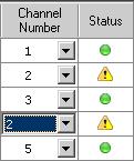 Figure 50: Channel Number Status Alert 2. Click Next. The Generate Application dialog box appears (X208HFigure 51X).