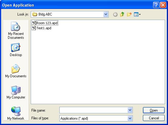 Navigate to the location of your exported *.apd file, select it and click Open.