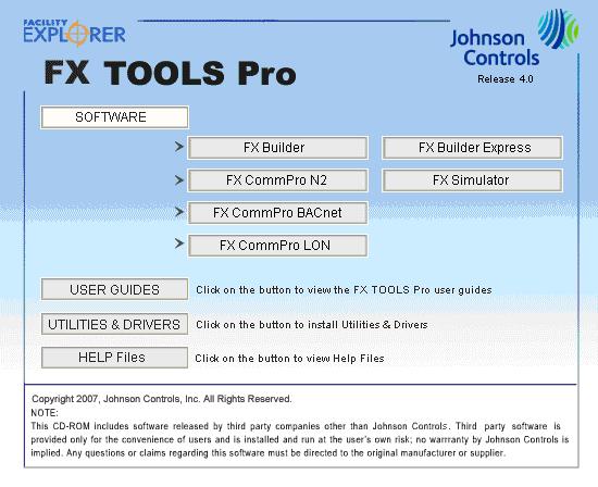 8 FX Tools Software Package - FX Builder User s Guide Installing FX Builder To install FX Builder: 1. Close all open programs. 2.