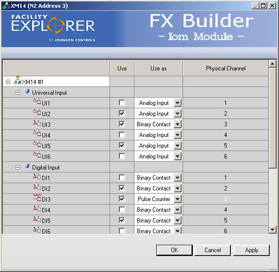 FX Tools Software Package - FX Builder User s Guide 83 Figure 75: IOM Module Configuration Plug-in with I/Os Expanded 4.