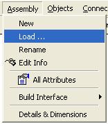 FX Tools Software Package - FX Builder User s Guide 97 Loading Assemblies into an Application To load an Assembly into an Application: 1. From the Assembly menu, select Load (272HFigure 101).
