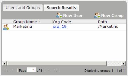 Users & Groups Find a Group You can quickly search for a group that you need to view or modify. To find a group 1. Click Users & Groups User Management on the navigation bar.