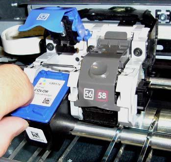 Installing Ink Cartridges Supported Ink Cartridges The PF-3 Print Factory uses 1 tri-color ink cartridge and 1 black ink cartridge.