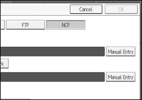 Specifying Scan to Folder Destinations Sending Files to an NDS Tree or NetWare Server This section explains how to specify destinations when sending files to an NDS tree or NetWare server.