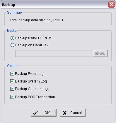Operation Tool 5. Backup video with POS data NUUO system has three ways to backup video with POS transaction data. To backup via Main Console 1.