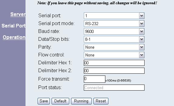 System Introduction Step 5: Switch to Operation page. Setup below parameters: 1.