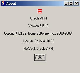 163 Appendix C: The About Window C.0.0 Figure C-1: The Oracle APM About window The About Window The About window shows you the software version and the license serial number.