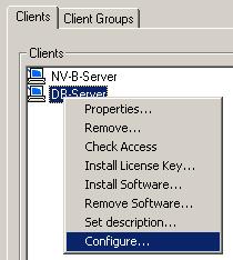 41 Figure 4-3: Select the Configure option for the Oracle Database Server 1.