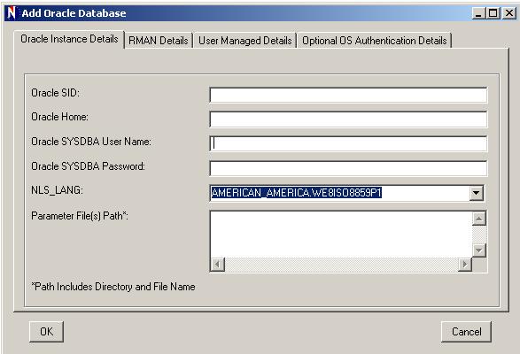 42 Chapter 4 Configuration Figure 4-5: The Oracle Instance specific parameters a.