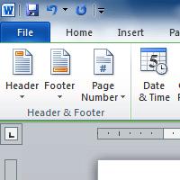 Word 2010 Working with Headers and Footers Introduction Page 1 You can make your document look professional and polished by utilizing the header and footer sections.