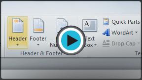 Headers and footers generally contain information such as page number, date, document name, etc. In this lesson, you will learn how to insert and edit headers and footers.