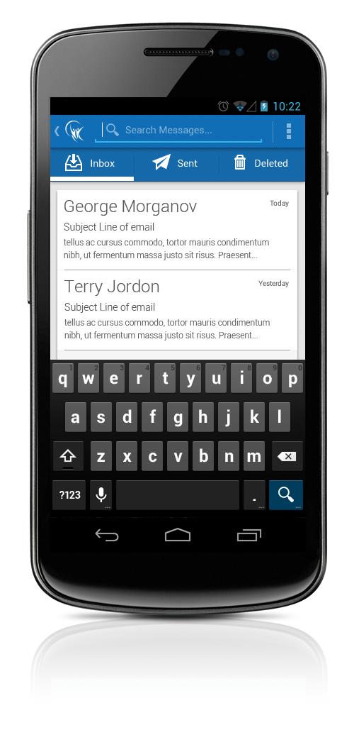 COMMUNICATING WITH YOUR CLIENT Inbox Access all your previous messages and communicate with clients right from your Android.