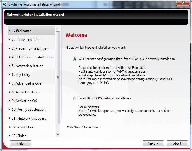 Network installation 2. The following windows opens: Figure 2: Welcome screen 3.