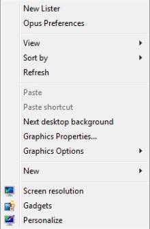 After your computer has finished restarting, right-click on the desktop to access the menu.