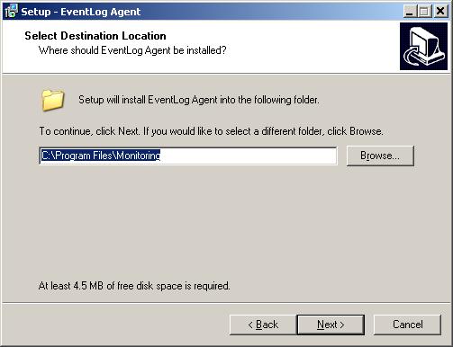 2 as of the time of writing) from: http://assets.nagios.com/downloads/addons/nageventlog/nagevlog-setup-1.9.2.exe Launch the NagEventLog installer on the Windows machine and click Next to get started.