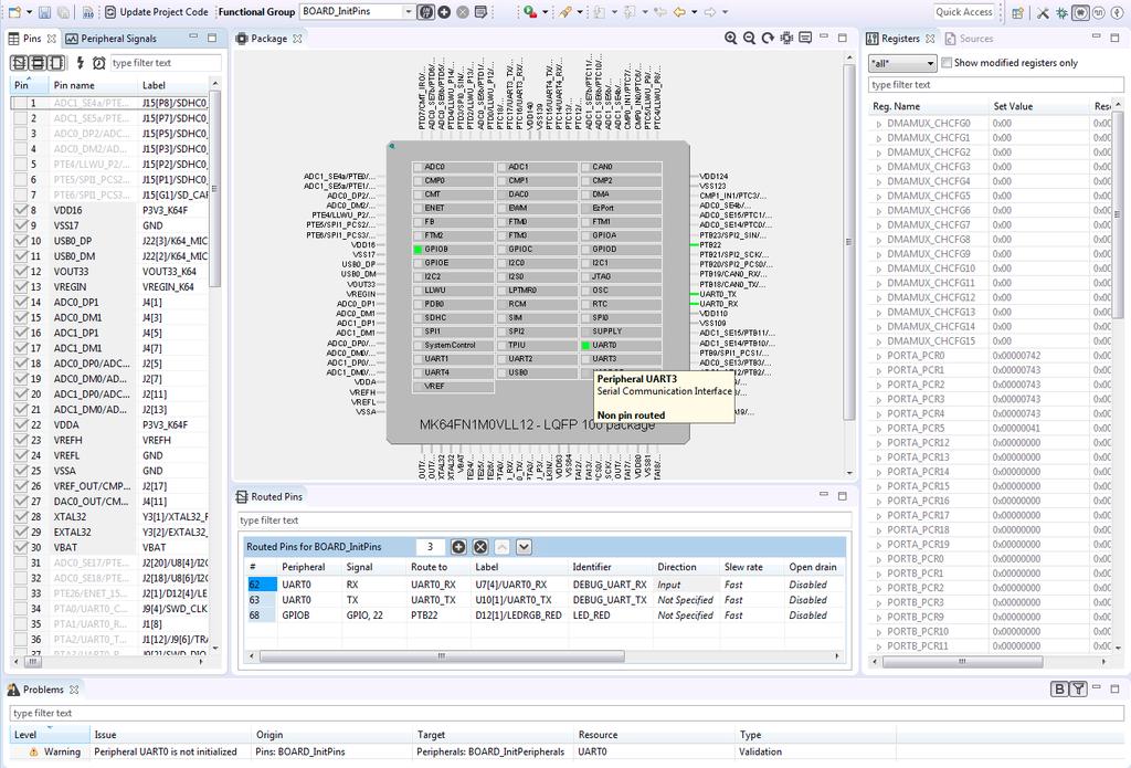11. MCUXpresso Config Tools This chapter provides an introduction to the features of the MCUXpresso Config Tools installed by default with MCUXpresso IDE.