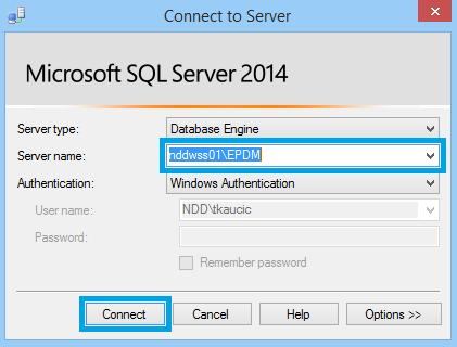 2 Microsoft SQL Database management Start your Microsoft SQL Server Management Studio and