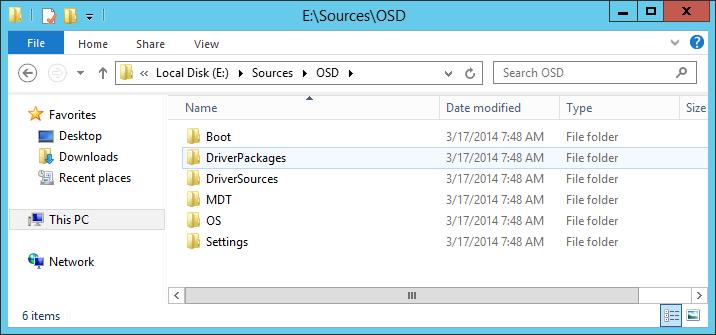 Review the Sources folder structure When using ConfigMgr 2012 for software distribution you need a folder structure to store all the packages (data source for the package).