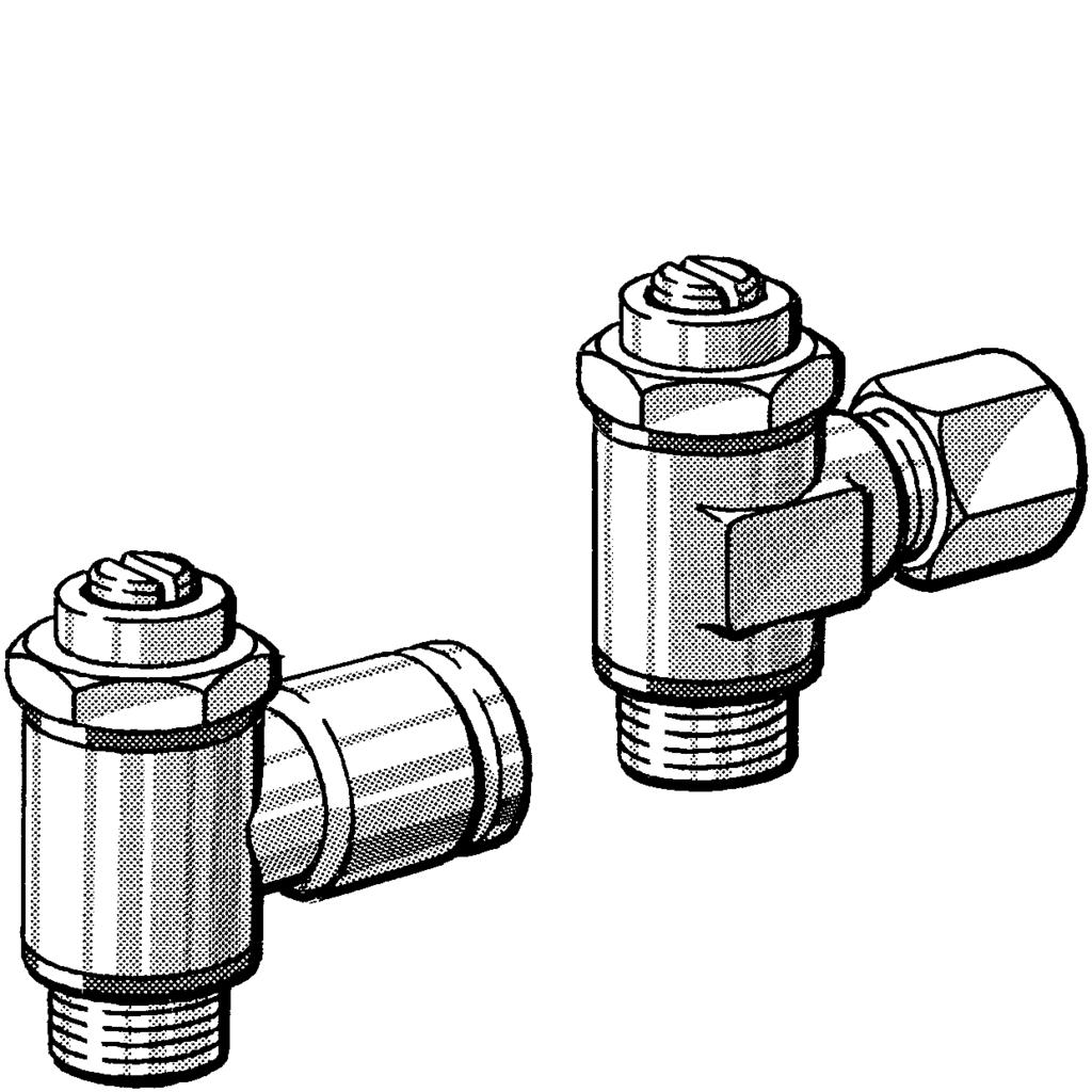 Check-choke valves - banjo design Conn. thread Version For tubes [mm] dia. Part No.